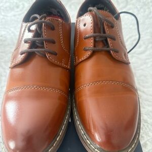 Classic Brown Leather Boy's Dress Shoes